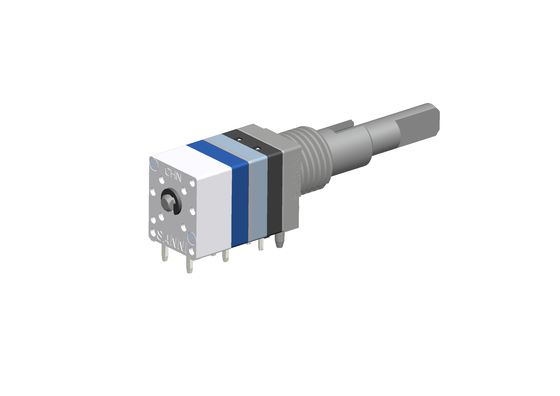 Double Shaft Integrated Absolute Rotary Encoder Potentiometer With Rotary Switch