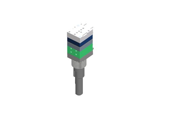 Metal Dual Shaft Rotary Encoder Incremental With 0.5mm Push Switch