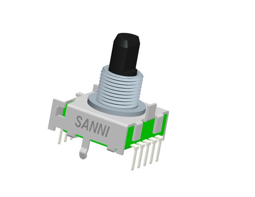 Multiple Positions Square Electronic Rotary Switch 17mm For Audio RS171