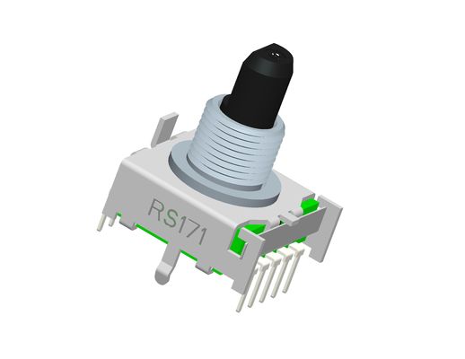 Multiple Positions Square Electronic Rotary Switch 17mm For Audio RS171