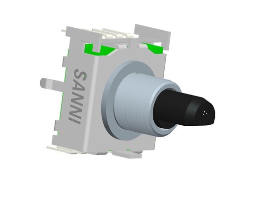 Multiple Positions Square Electronic Rotary Switch 17mm For Audio RS171
