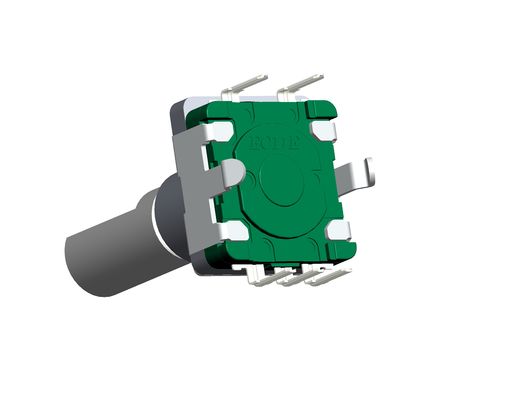 Self Return Digital Incremental Encoder With Push Switch 0.5mm Travel EC11122M-FB