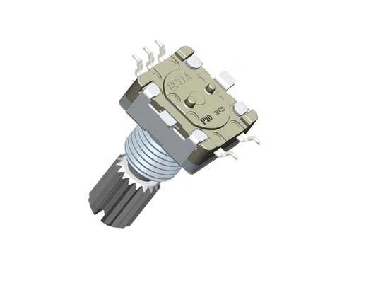 EC11 Incremental Rotary Encoder 10mA 5V DC Metal Shaft 20mm for Automotive electronics