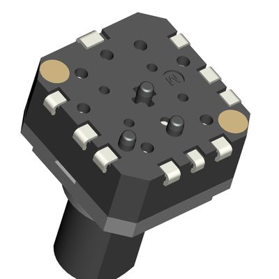 Insulated Shaft Digital Incremental Encoder , 6mm Mini Rotary Encoder With Push Switch