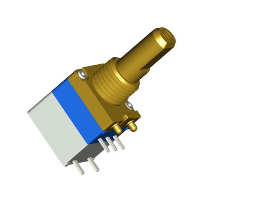 100mm X 10mm X 10mm Linear Slide Potentiometer 0.5W Terminal Material Brass With Silver Plating
