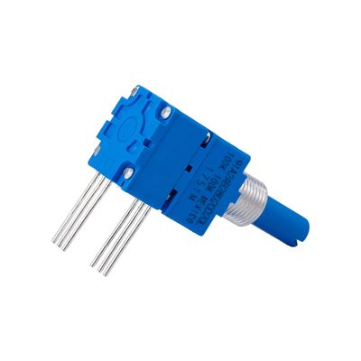 Panel Mount Horizontal Rotary Potentiometer Dual Gang 100K Resistance Value For Audio