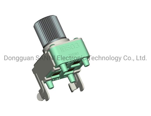PCB Lug Terminal Type Rotary Electrical Potentiometer with Resistance Range of 300Ω-3MKΩ