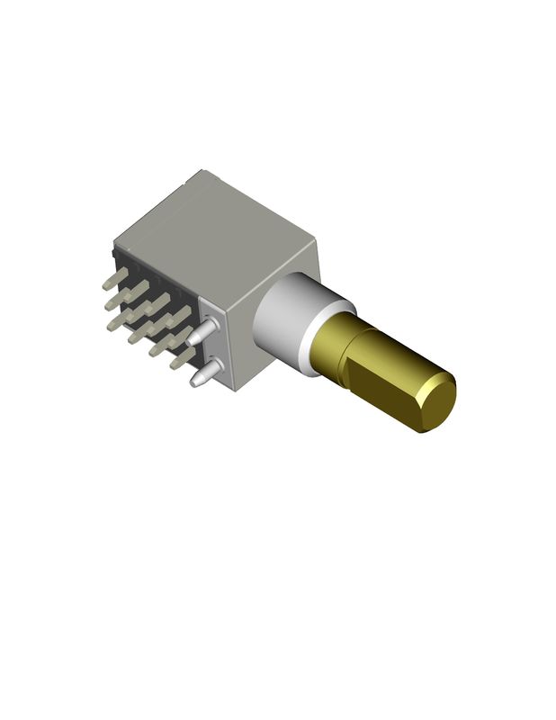 8mm Sealed Single Absolute Rotary Encoder Metal Shaft For Interphone