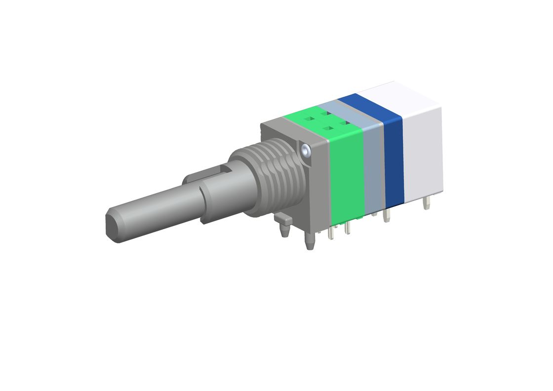 8mm Double Shaft Absolute Rotary Encoder Incremental Integrated With Rotary Switch