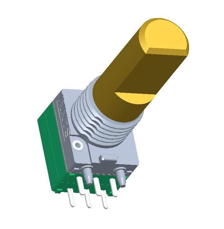Horizontal Type Rotary Absolute Encoder Metal Shaft For Walkie Talkie Channel Controls