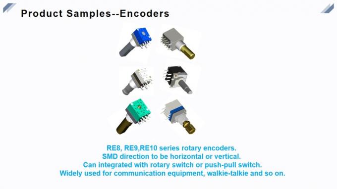 6mm Re6010m Mini Sealed Insualted Shaft Rotary Encoder with Push Switch